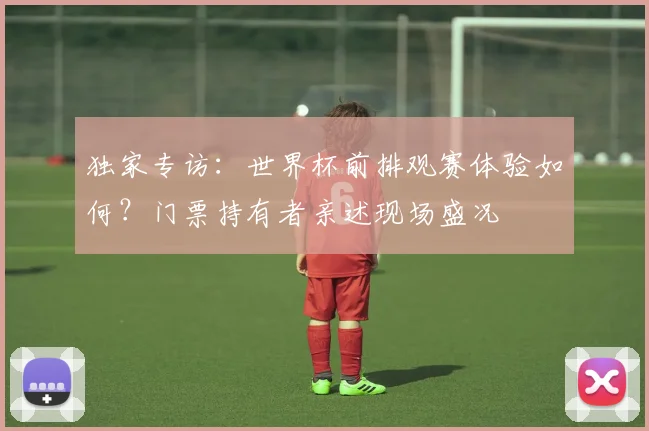 独家专访:世界杯前排观赛体验如何?门票持有者亲述现场盛况